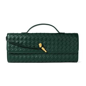 4936 Woven Purse Evening Clutch Woven Leather Handbags Crossbody Bag Purse